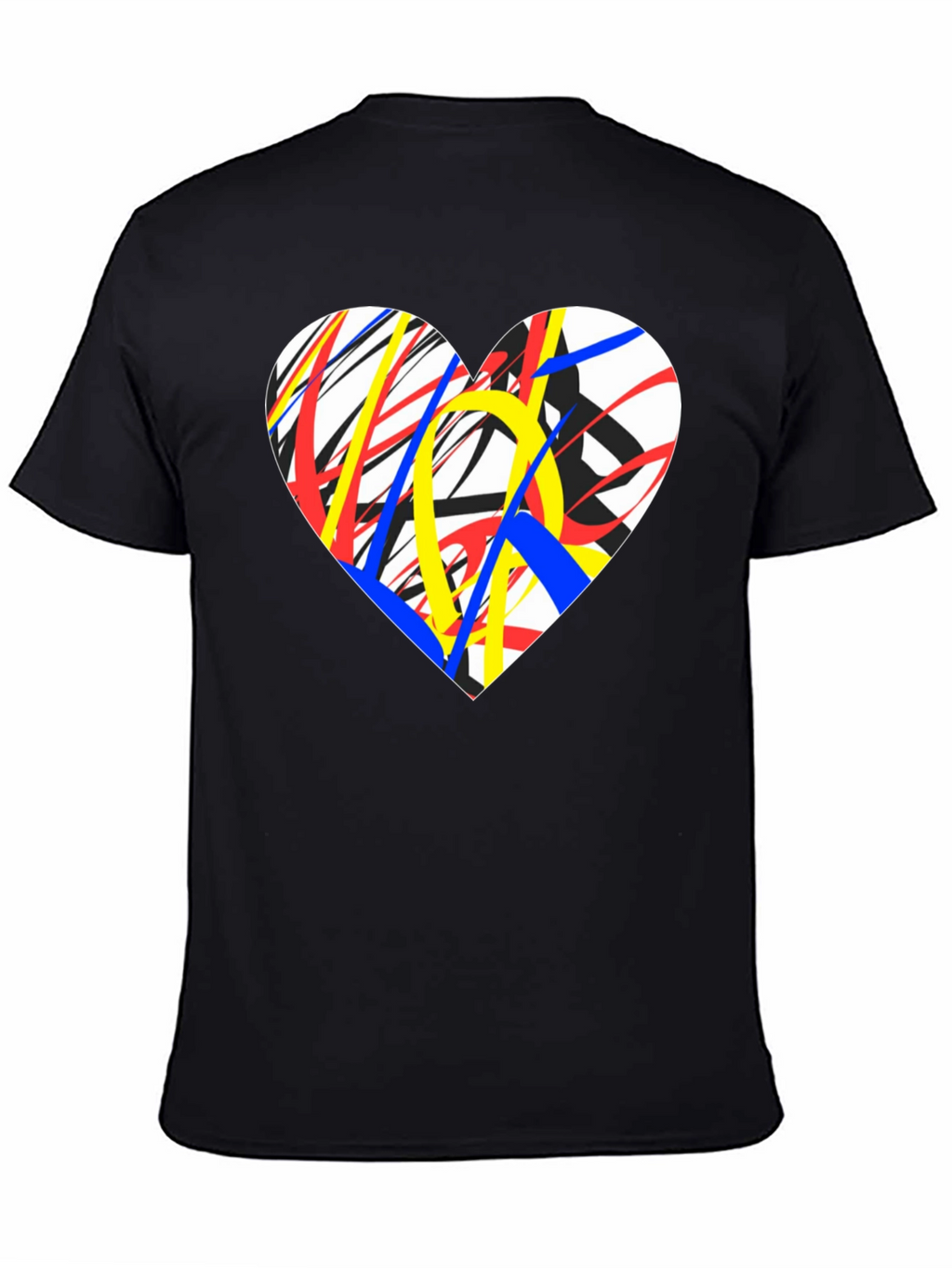 Abstract Heart Graphic Tee - Modern Art T-Shirt