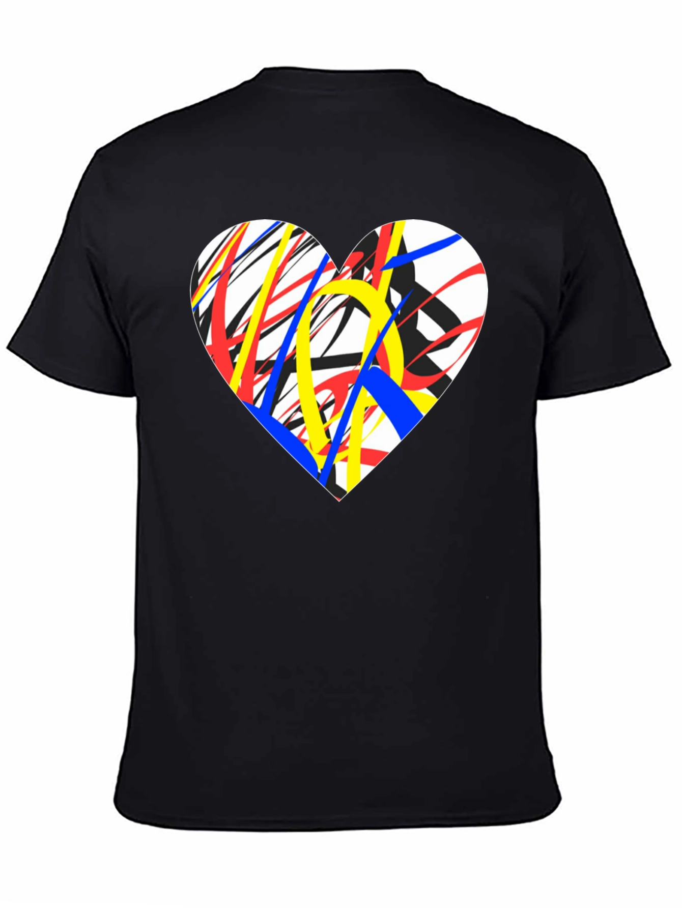 Abstract Heart Graphic Tee - Modern Art T-Shirt