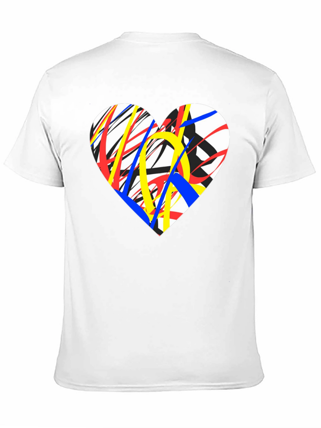 Abstract Heart Graphic Tee - Modern Art T-Shirt