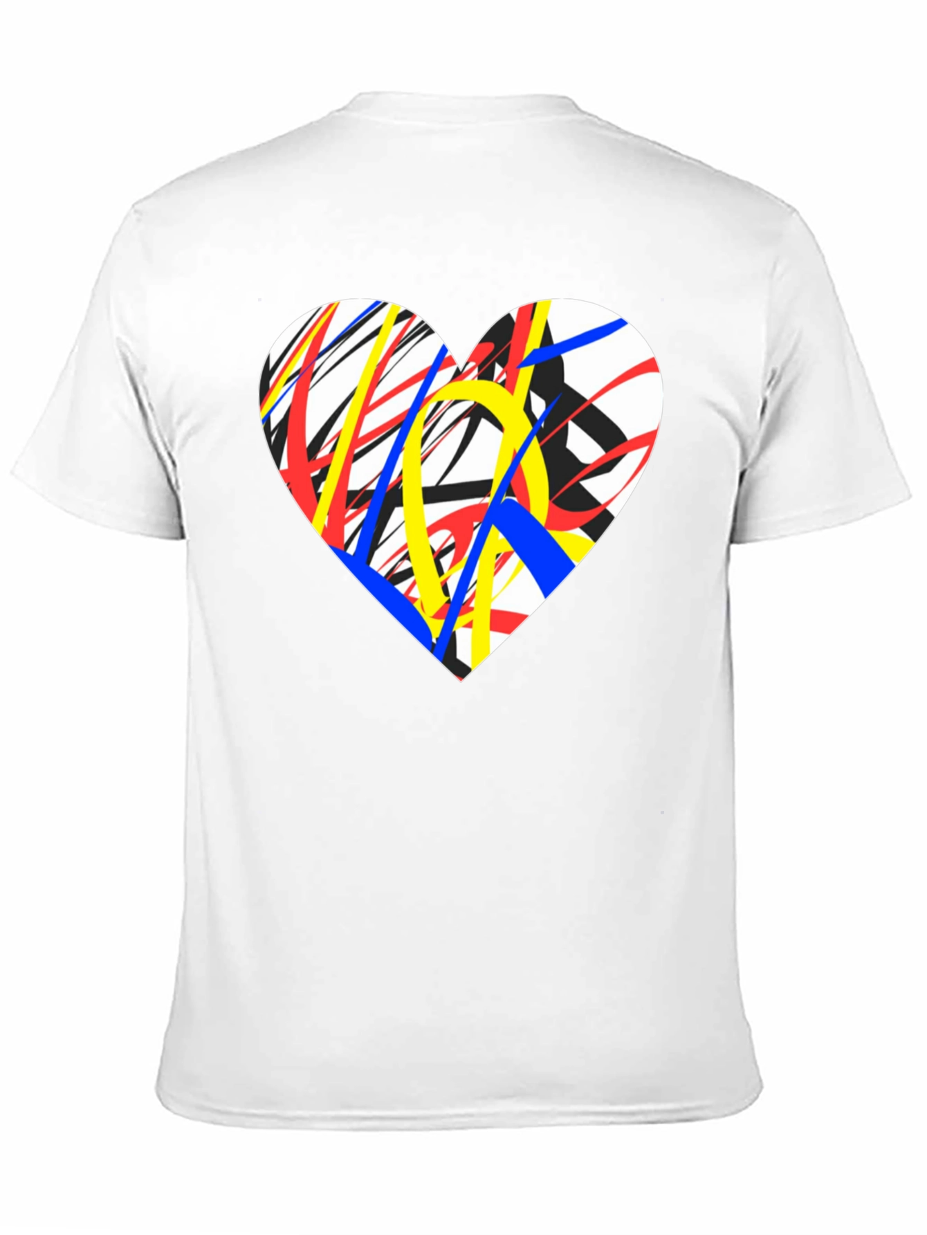 Abstract Heart Graphic Tee - Modern Art T-Shirt