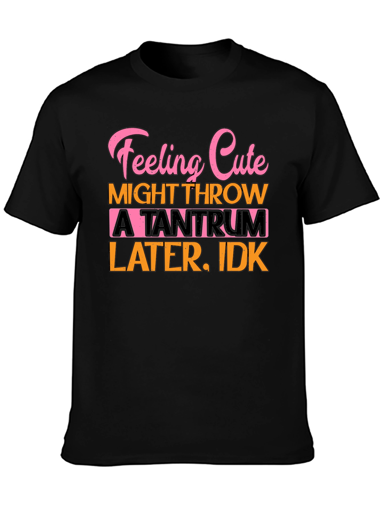 Feeling Cute Tantrum T-Shirt Funny Graphic Tee