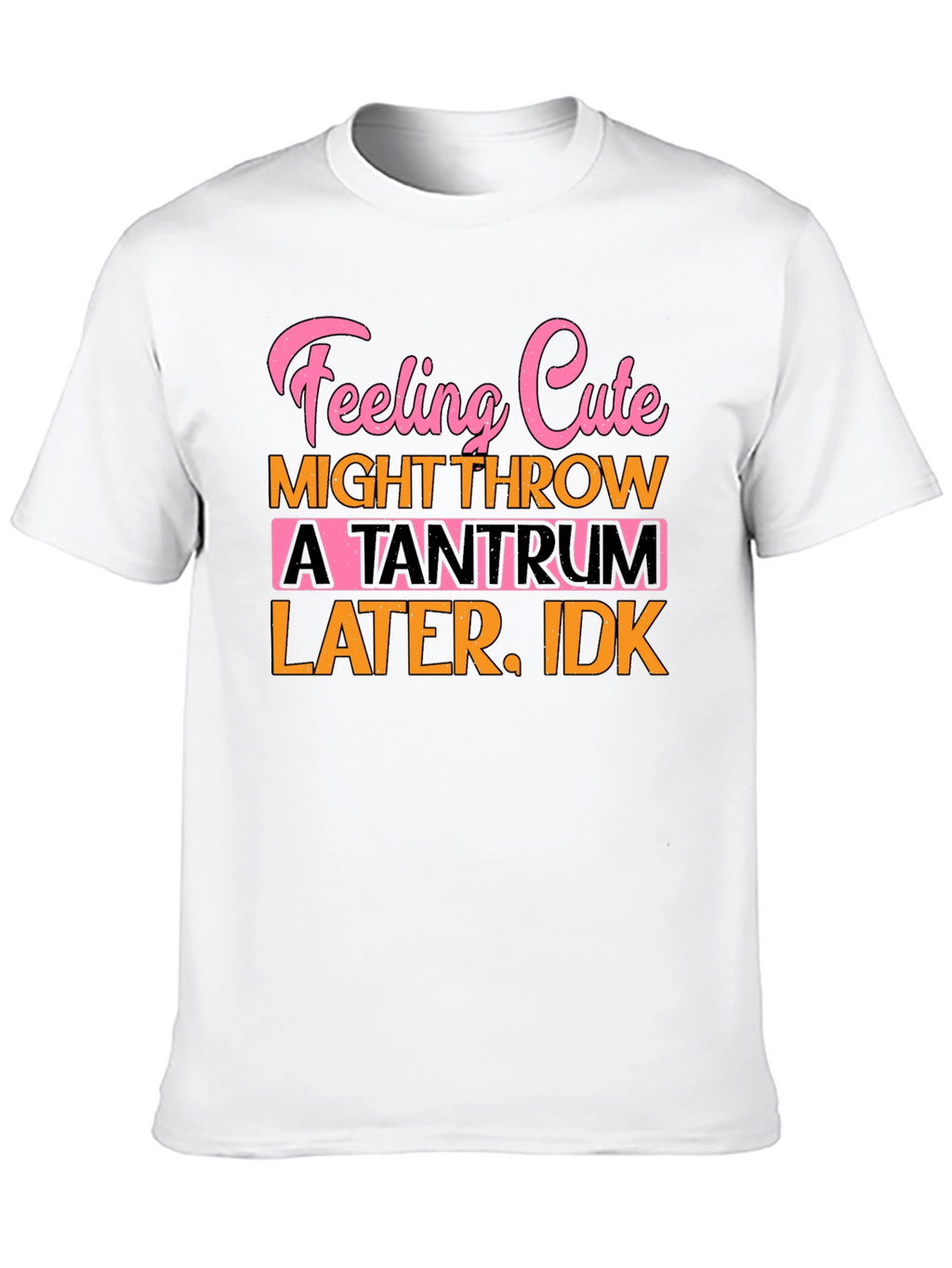 Feeling Cute Tantrum T-Shirt Funny Graphic Tee