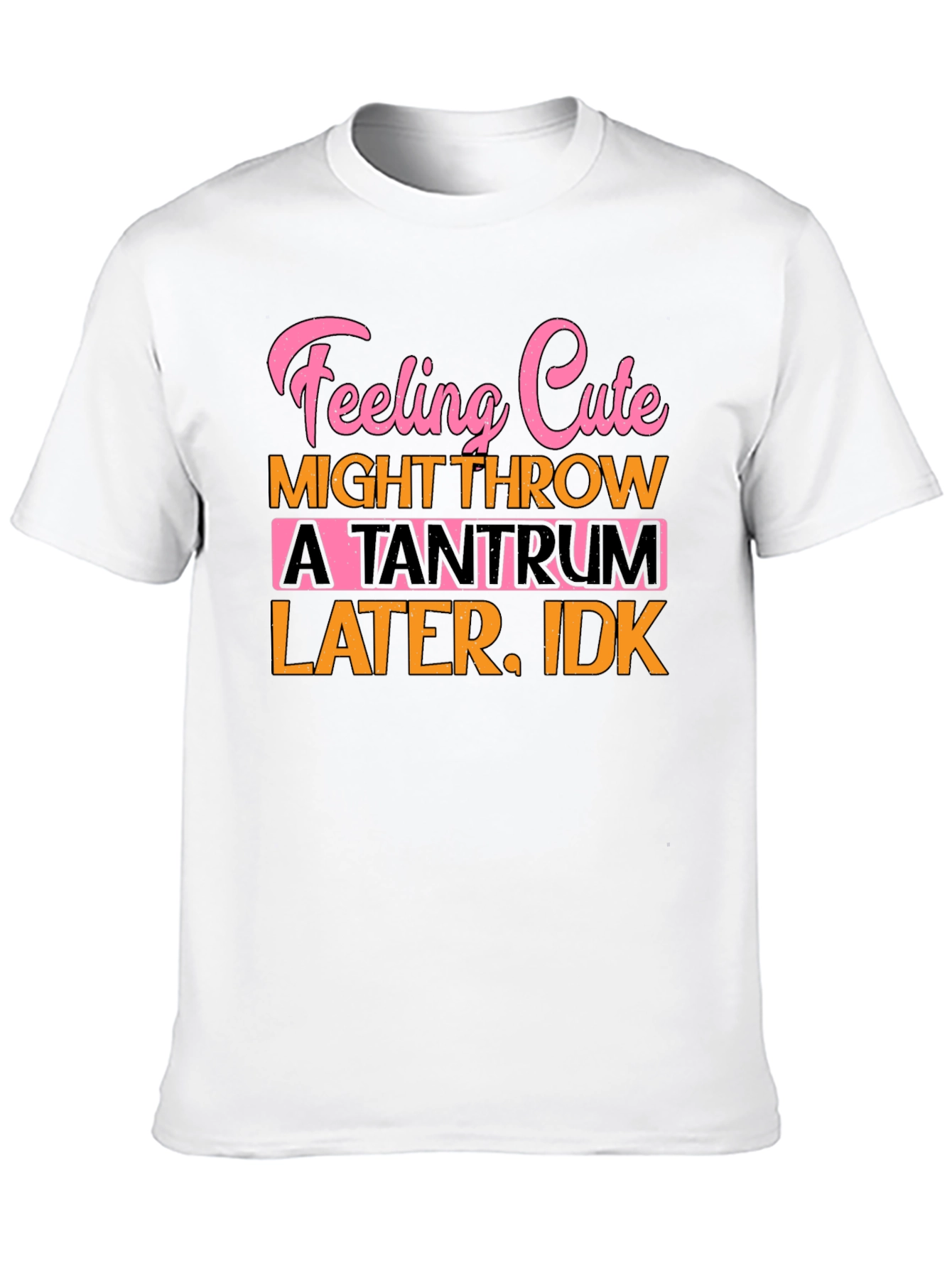 Feeling Cute Tantrum T-Shirt Funny Graphic Tee
