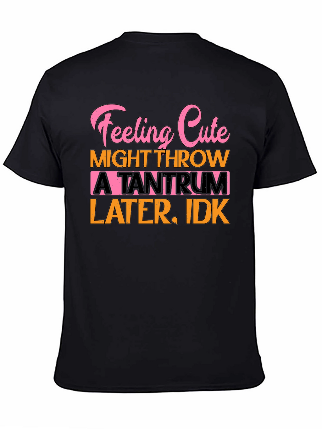 Feeling Cute Tantrum T-Shirt Funny Graphic Tee