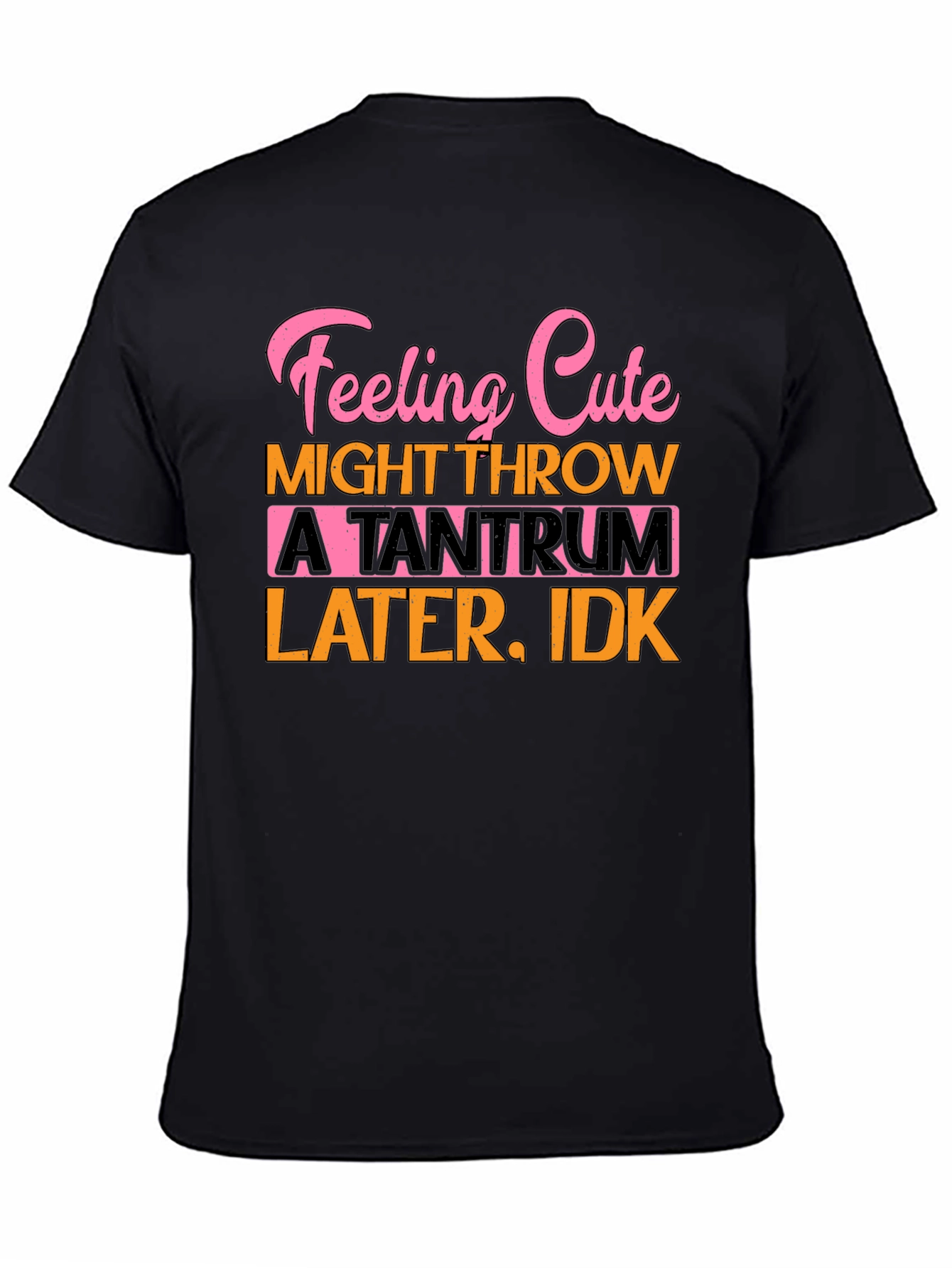 Feeling Cute Tantrum T-Shirt Funny Graphic Tee