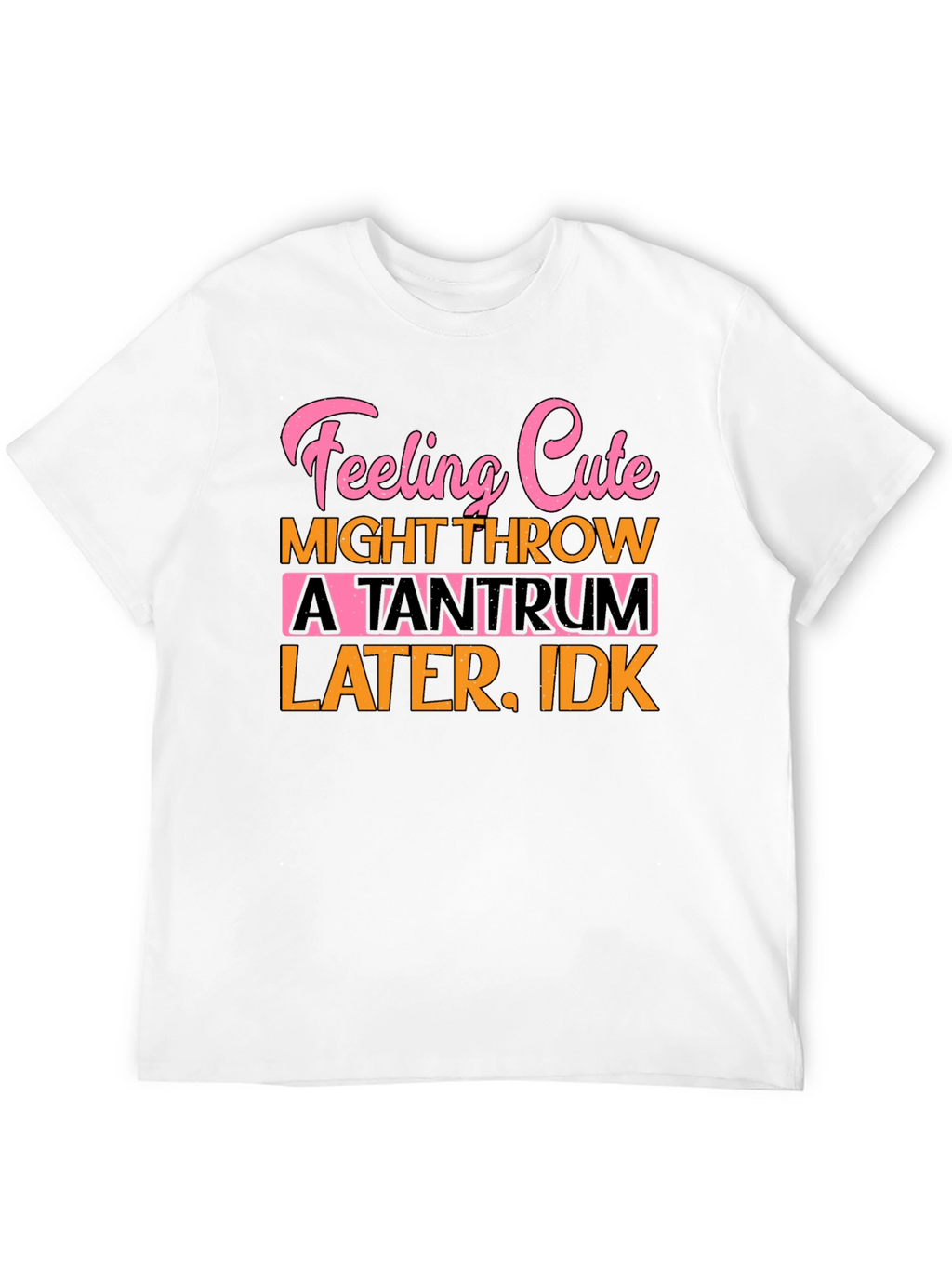 Feeling Cute Tantrum T-Shirt Funny Graphic Tee