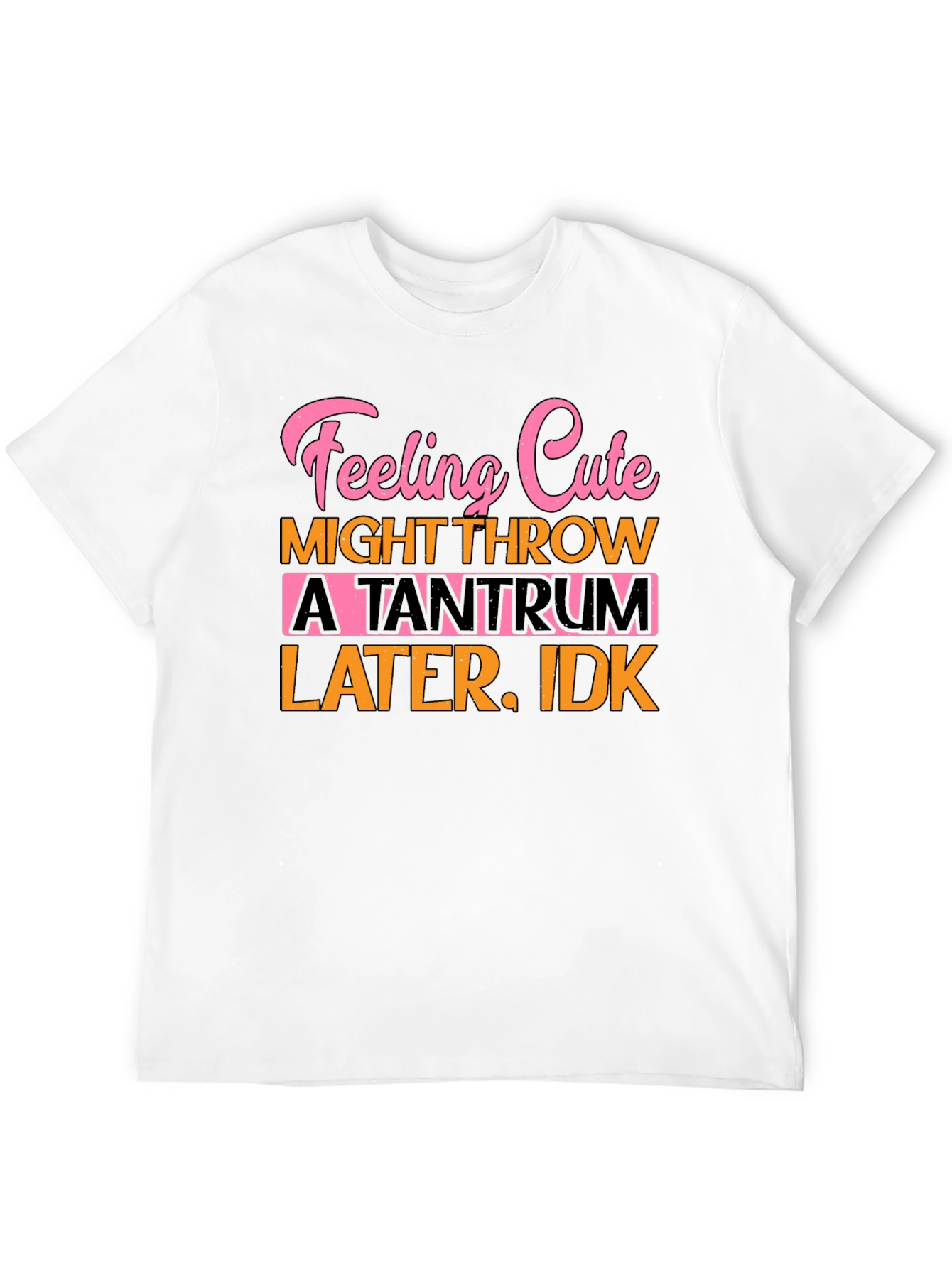 Feeling Cute Tantrum T-Shirt Funny Graphic Tee