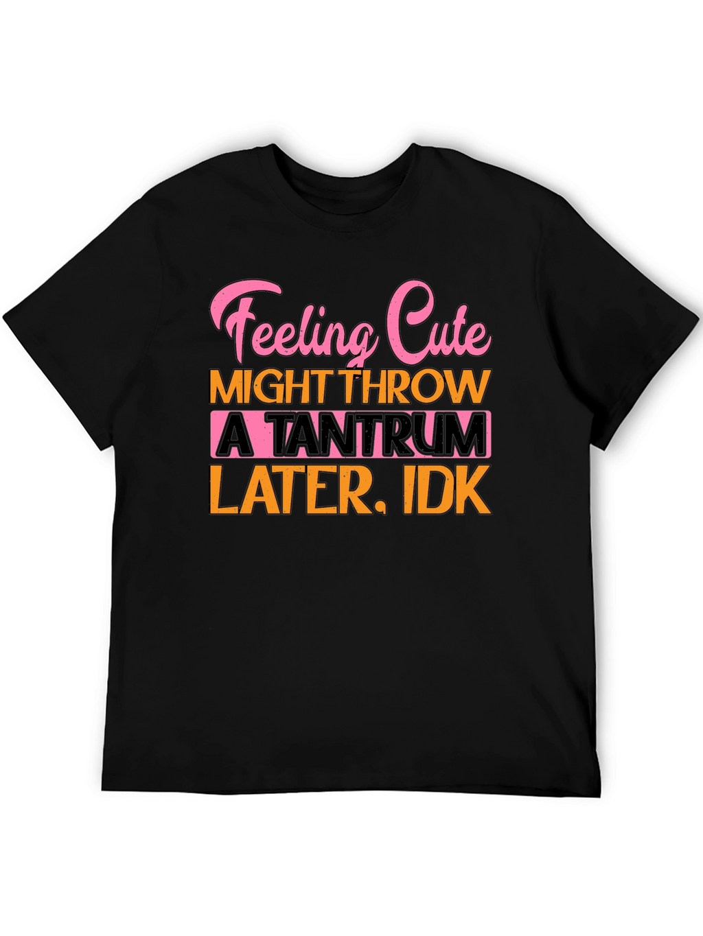 Feeling Cute Tantrum T-Shirt Funny Graphic Tee