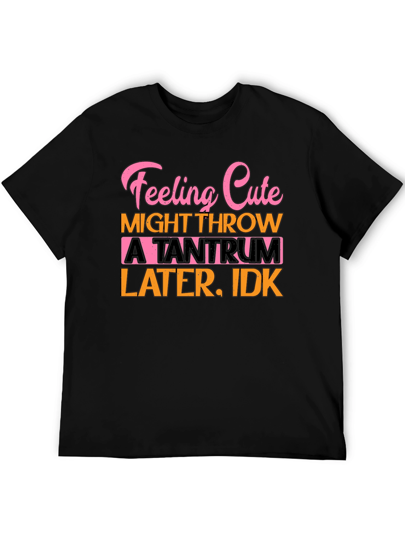 Feeling Cute Tantrum T-Shirt Funny Graphic Tee