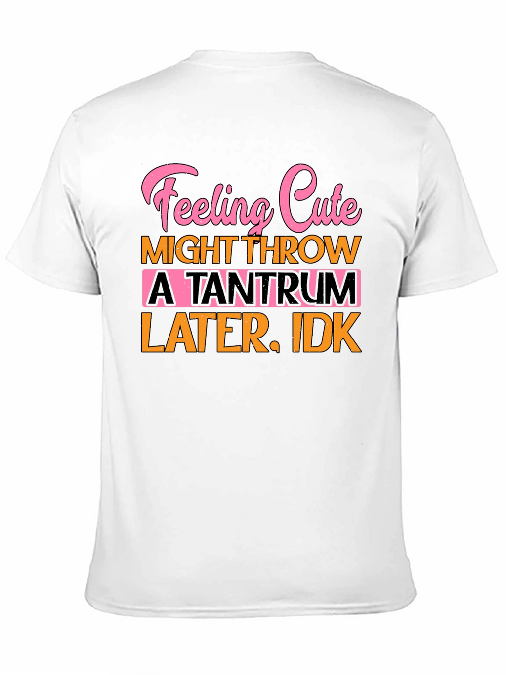 Feeling Cute Tantrum T-Shirt Funny Graphic Tee