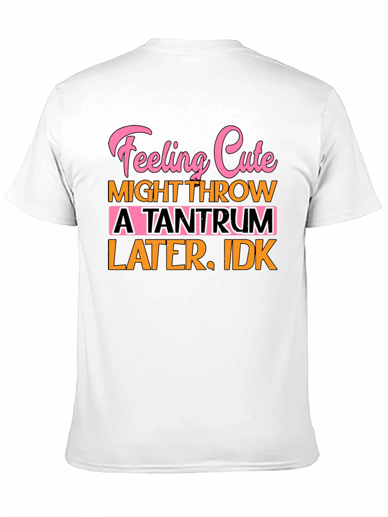 Feeling Cute Tantrum T-Shirt Funny Graphic Tee