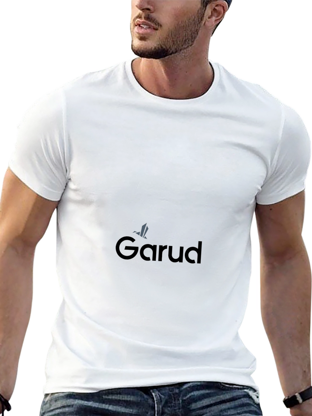 Garud Black Cotton Tee - Stylish Comfort