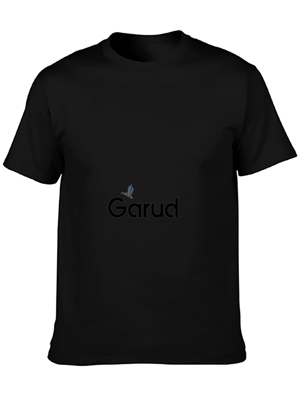 Garud Black Cotton Tee - Stylish Comfort