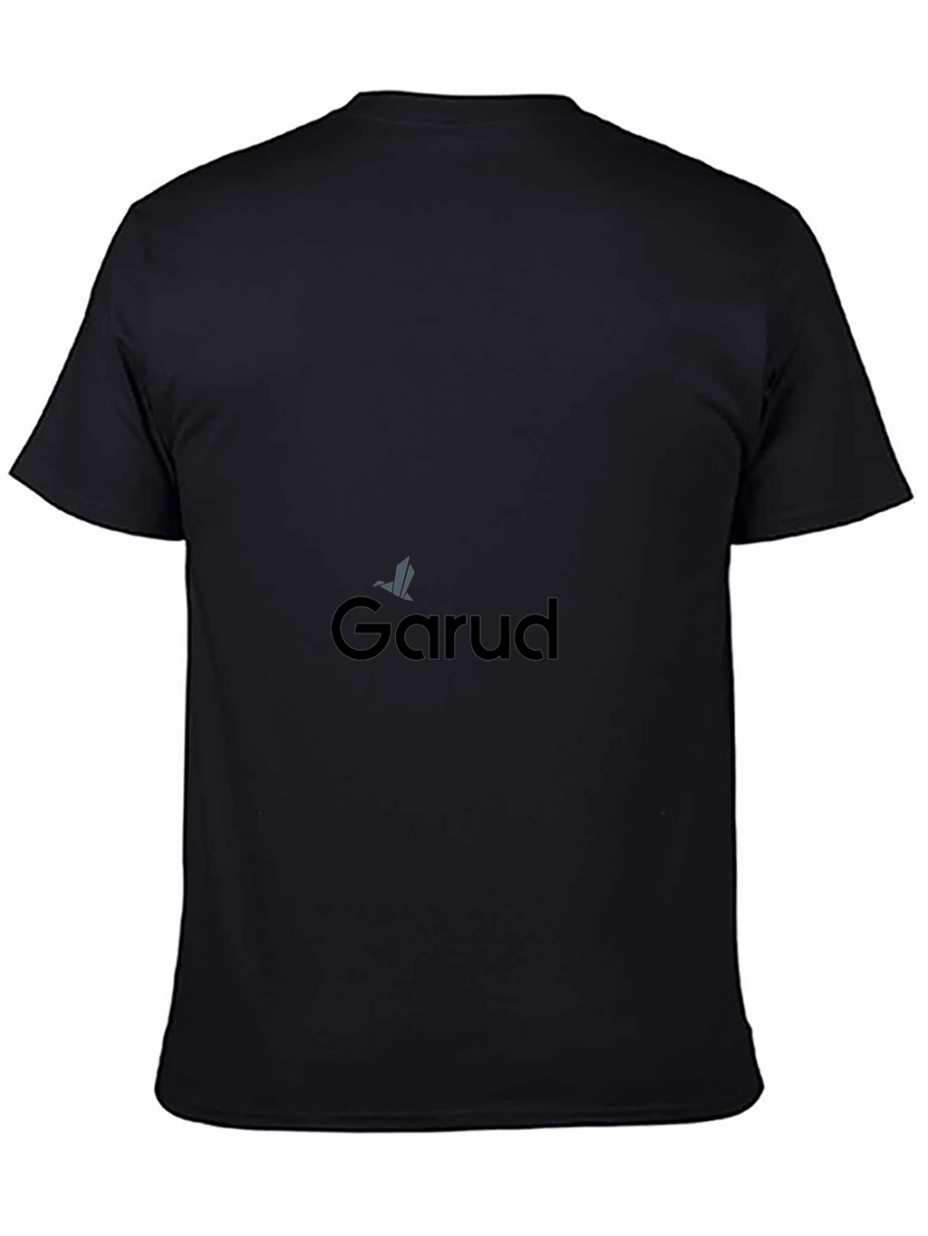Garud Black Cotton Tee - Stylish Comfort
