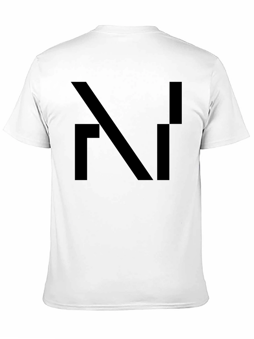 Modern Abstract Design Black T-Shirt for Men