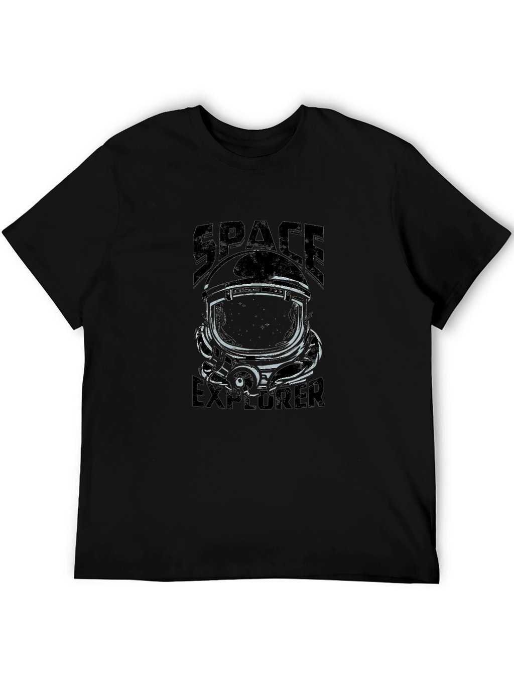 Space Explorer Graphic T-Shirt - Astronaut Helmet Tee