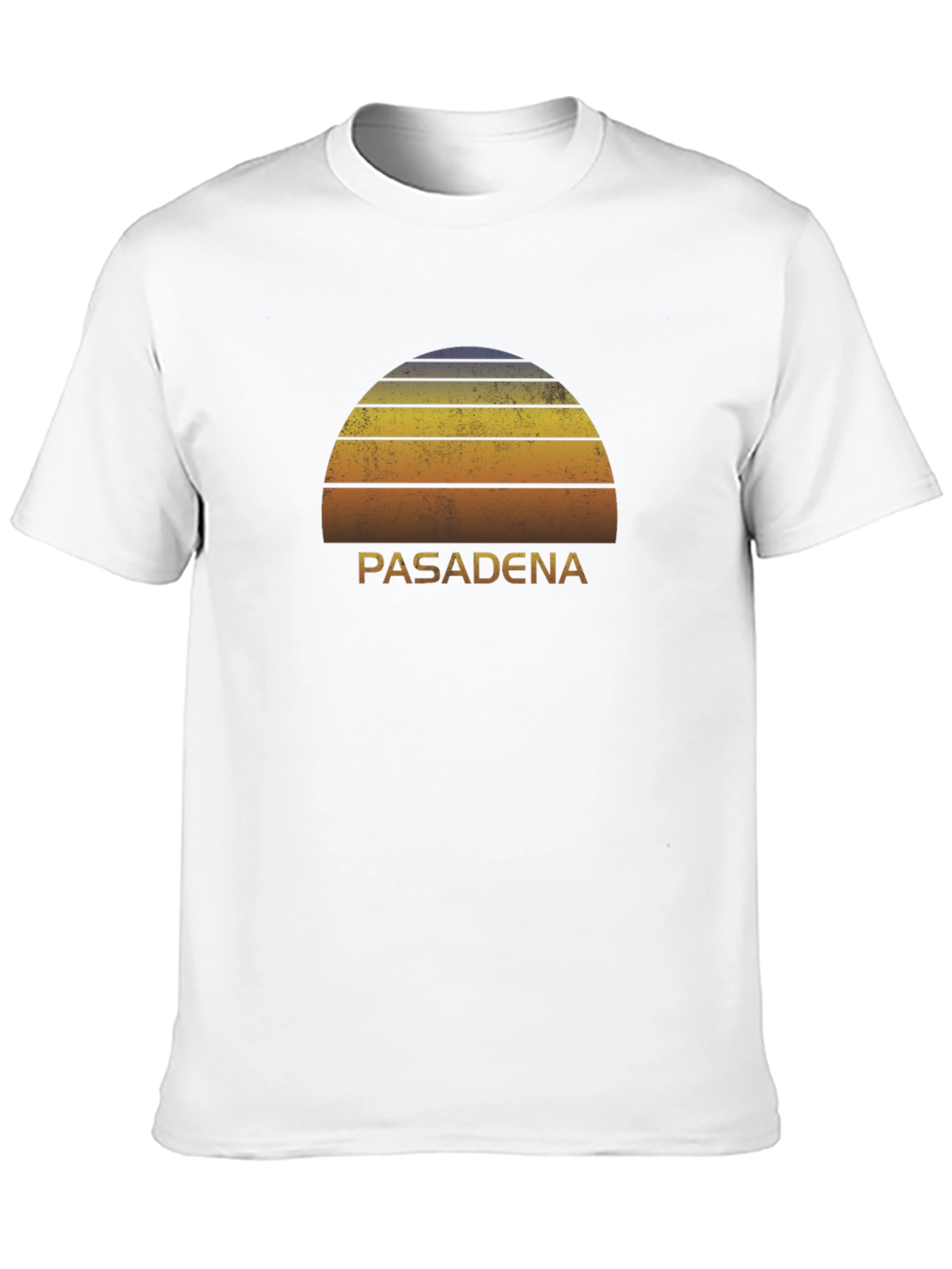 Pasadena Sunset Graphic Tee - Retro Style Black T-Shirt