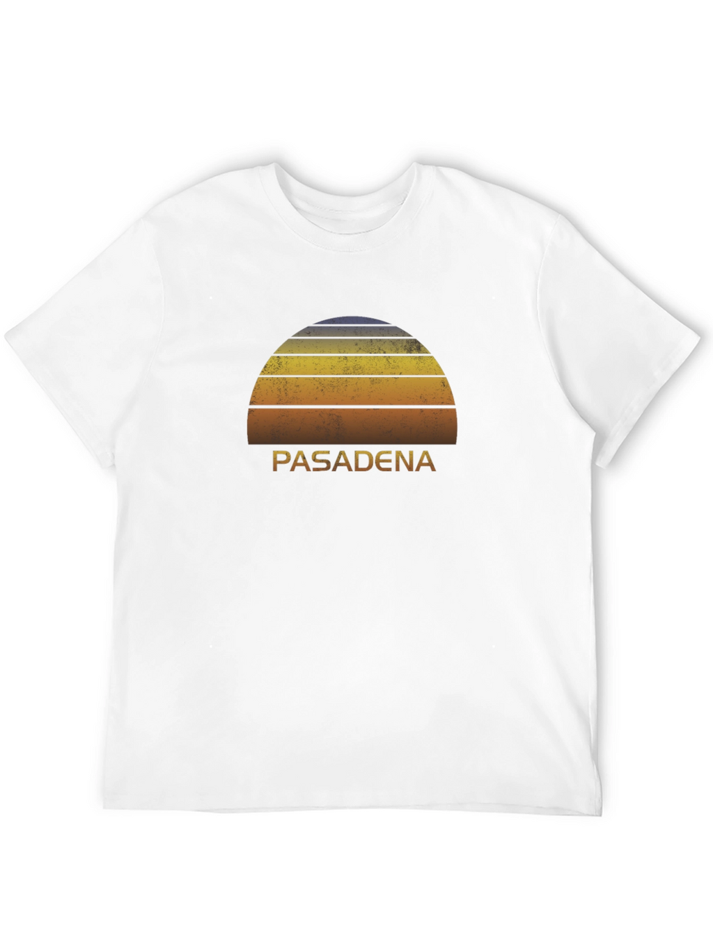Pasadena Sunset Graphic Tee - Retro Style Black T-Shirt
