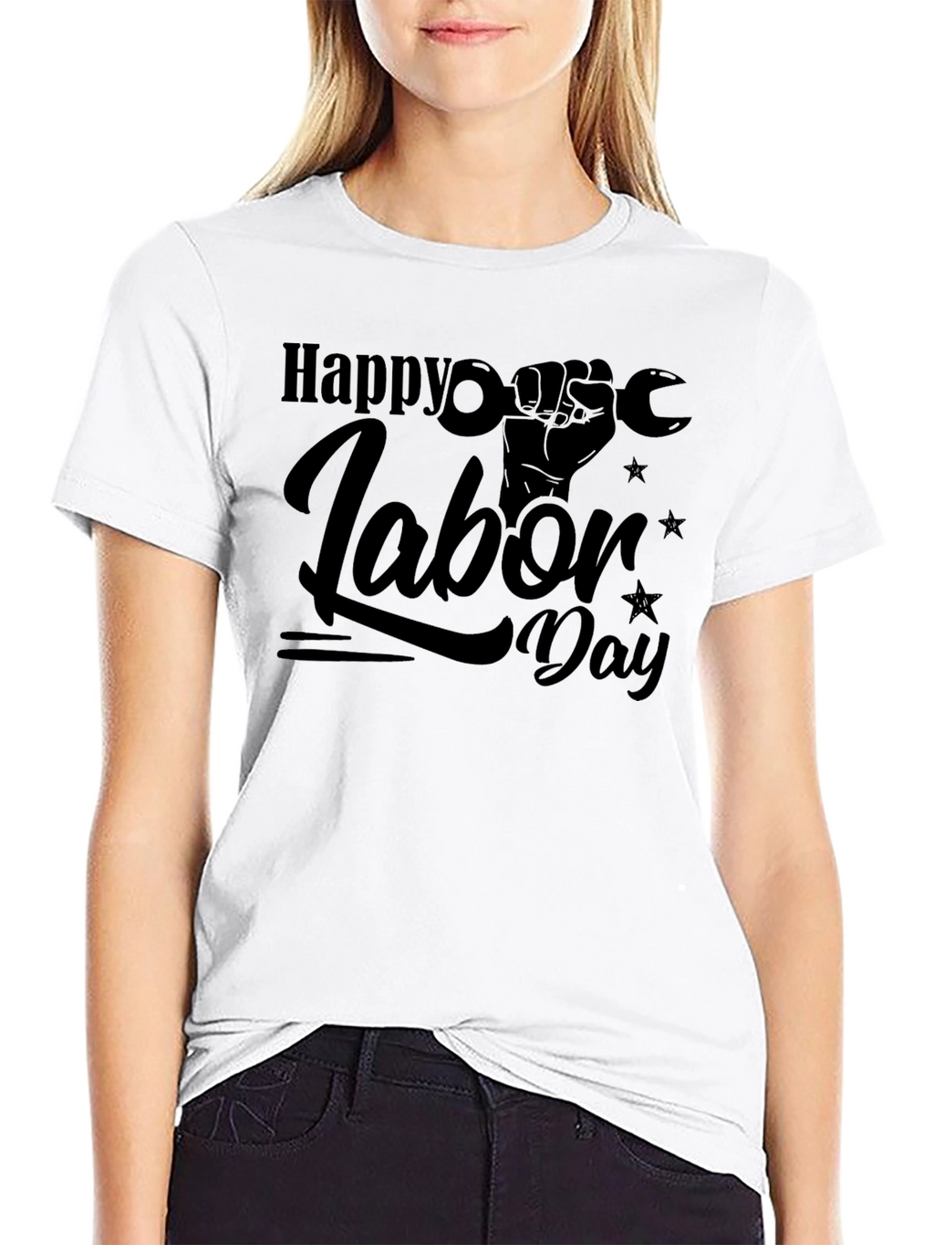 Happy Labor Day Black T-Shirt