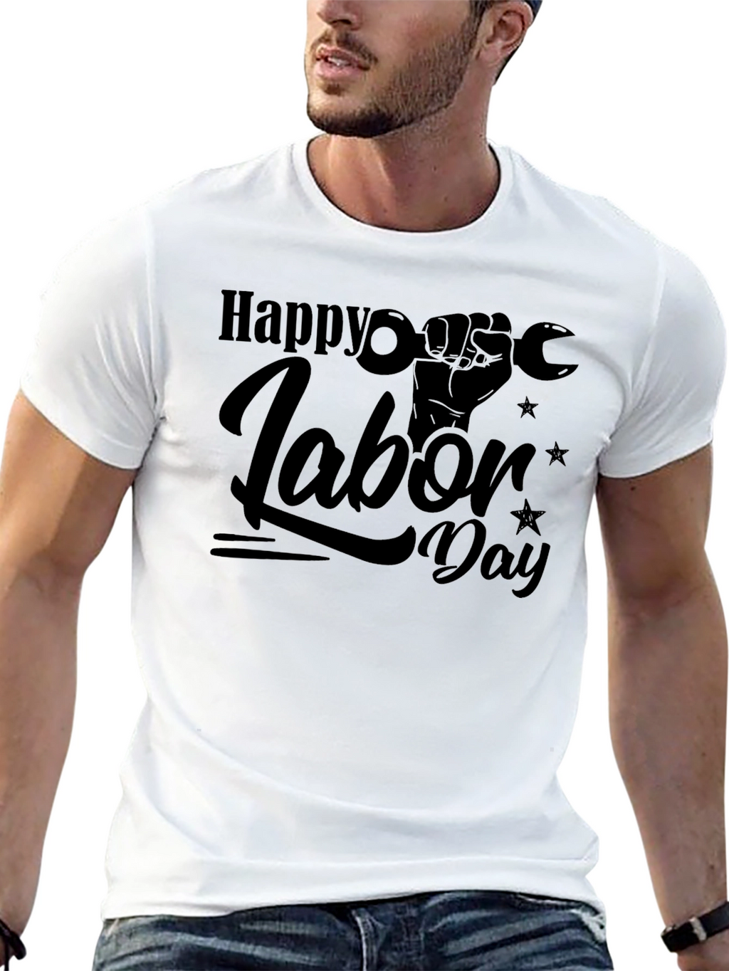 Happy Labor Day Black T-Shirt