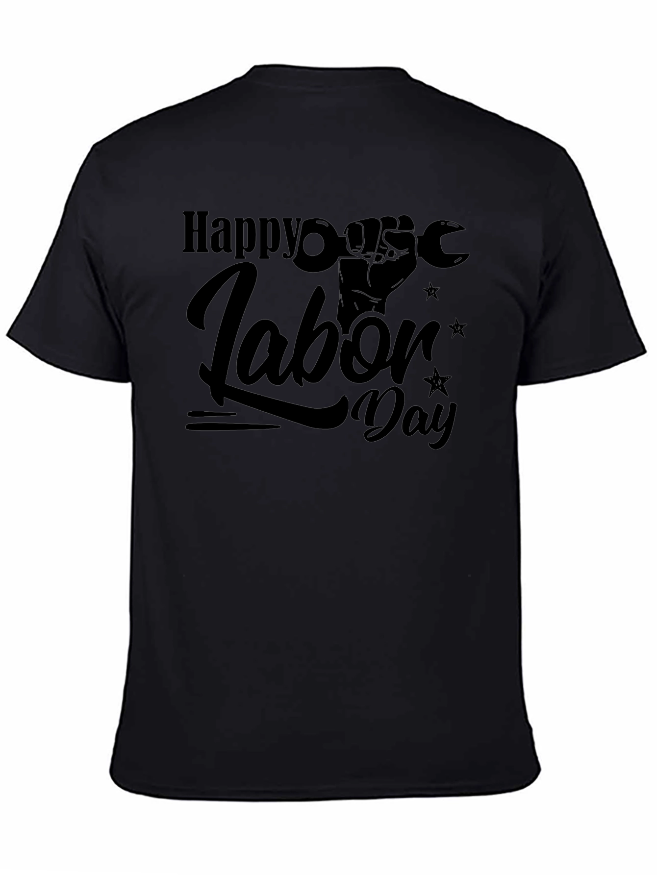 Happy Labor Day Black T-Shirt