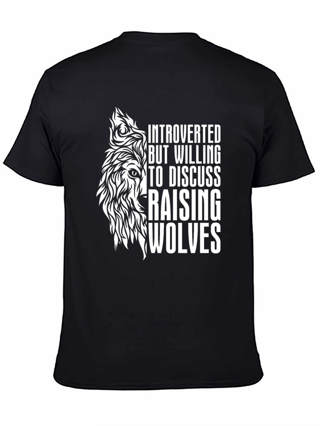 Introverted Wolf T-Shirt - Raising Wolves Tee