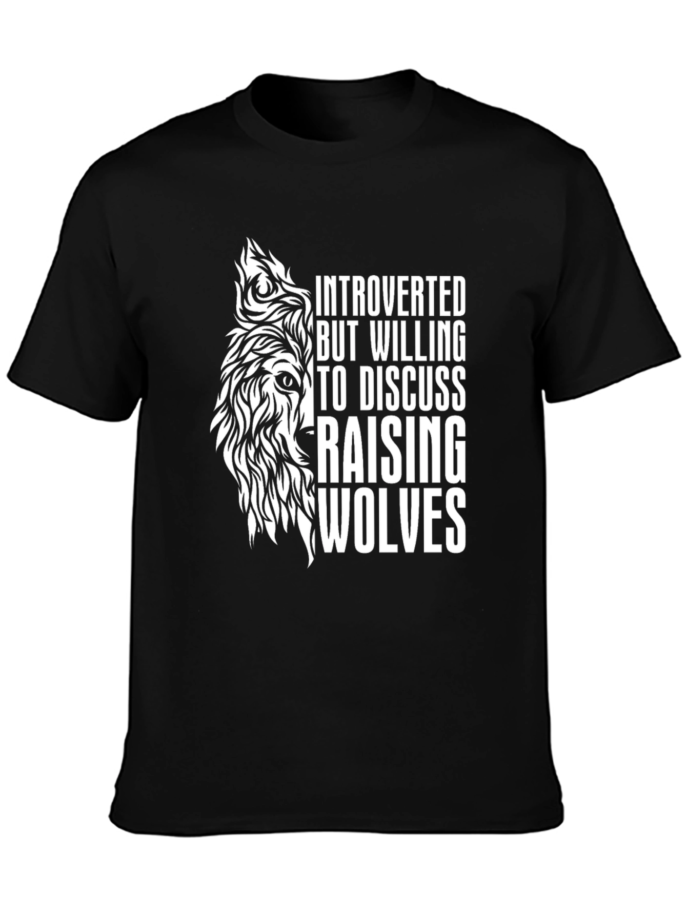 Introverted Wolf T-Shirt - Raising Wolves Tee