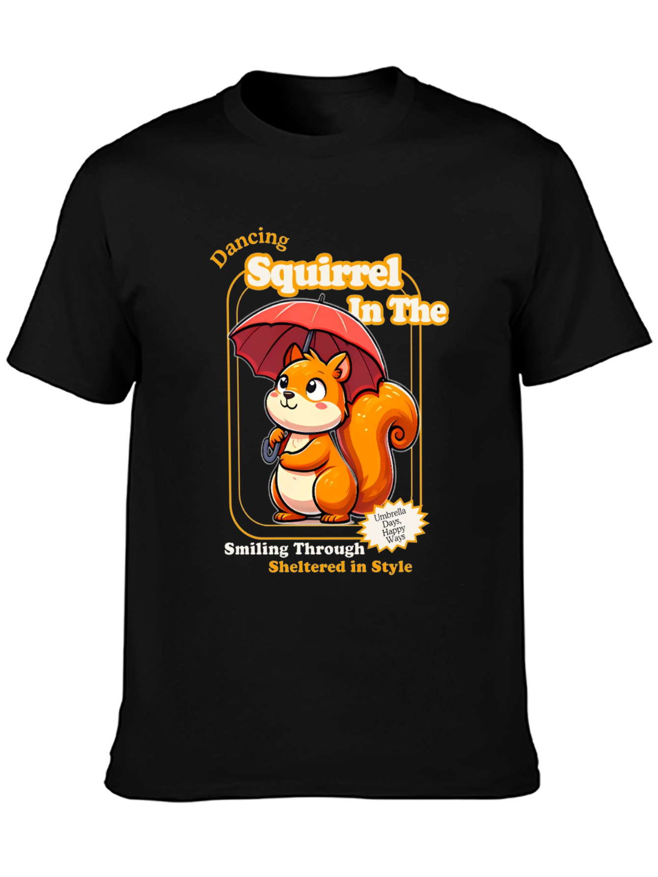 Dancing Squirrel Graphic Tee - Sheltered in Style