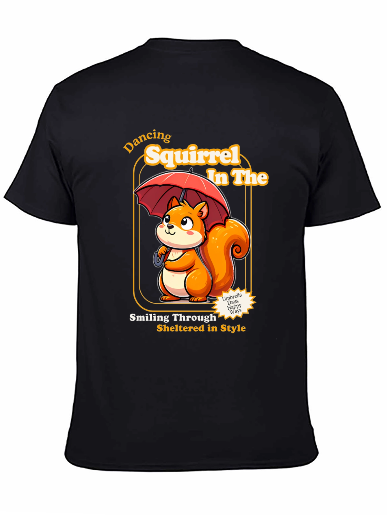 Dancing Squirrel Graphic Tee - Sheltered in Style