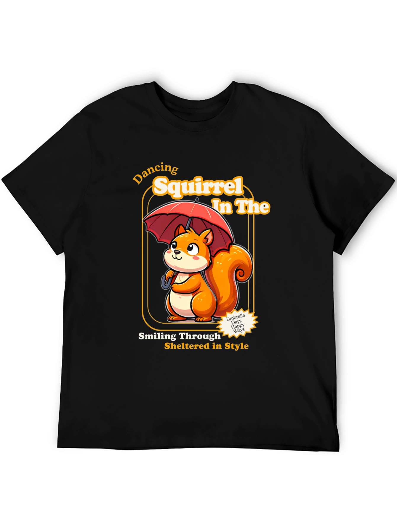 Dancing Squirrel Graphic Tee - Sheltered in Style