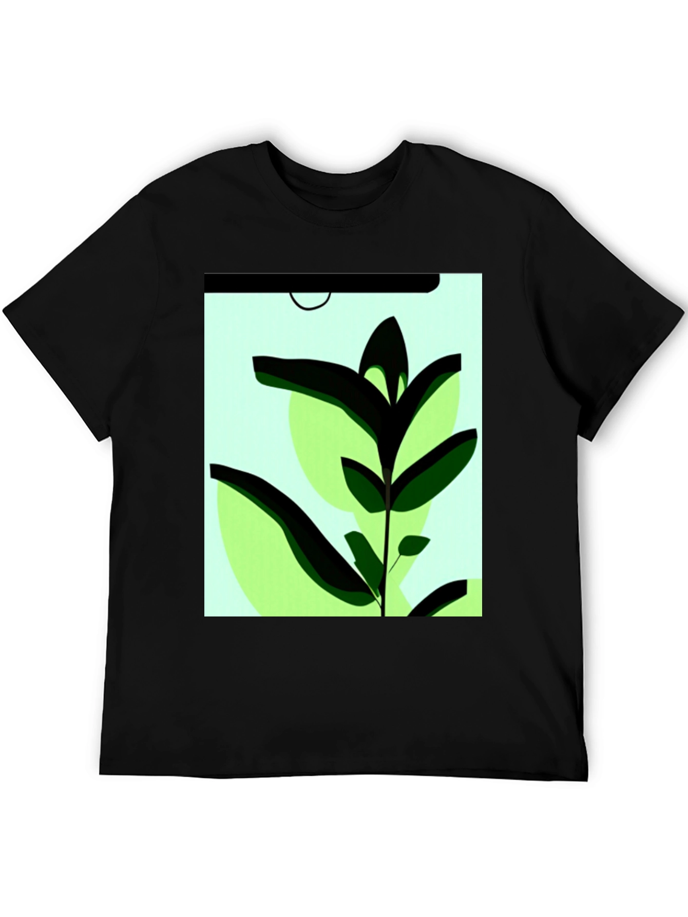 Botanical Graphic Tee - Modern Plant Art Shirt