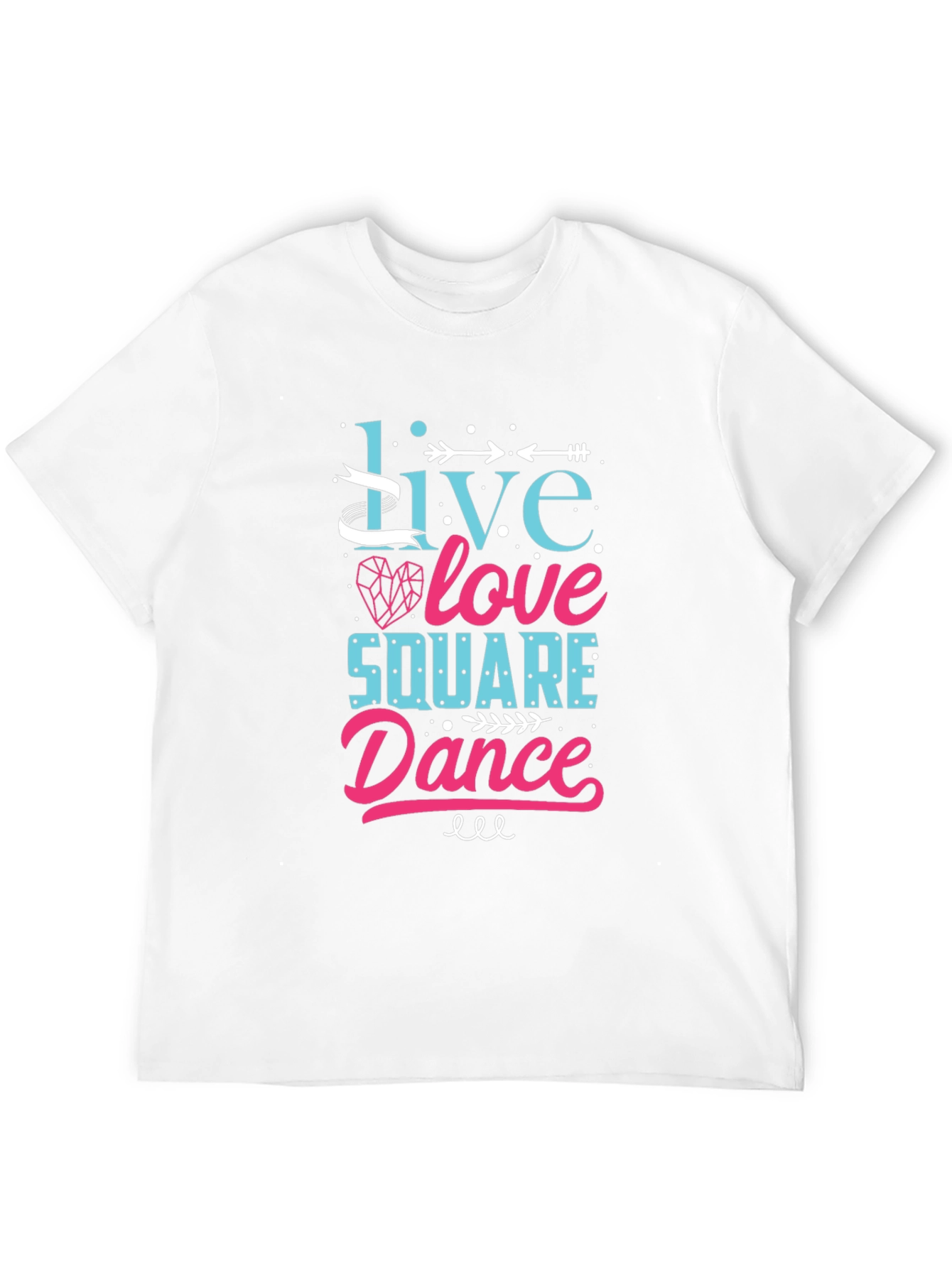 Live Love Square Dance Graphic Tee