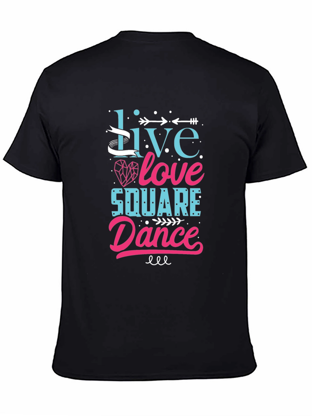 Live Love Square Dance Graphic Tee