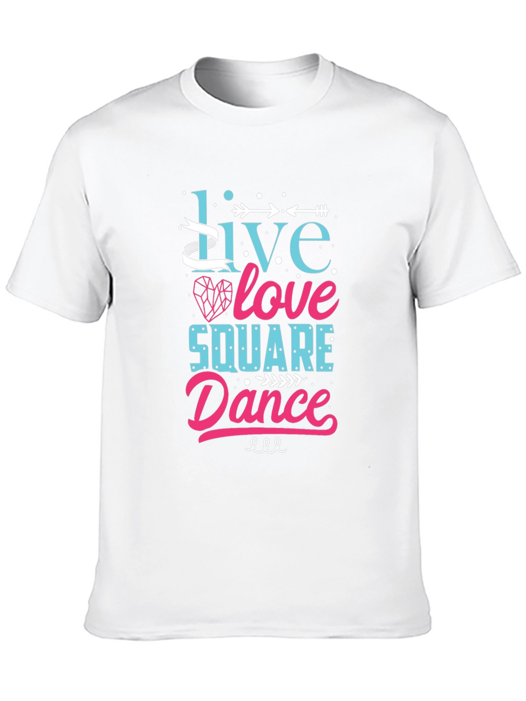 Live Love Square Dance Graphic Tee