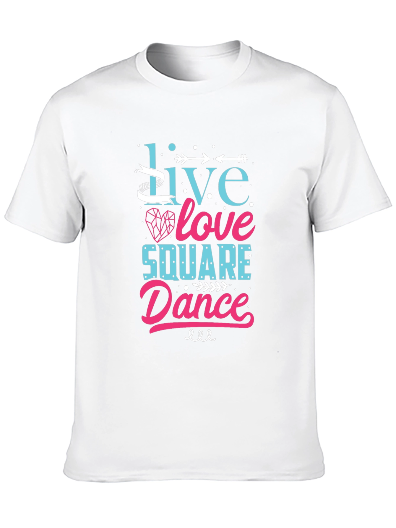 Live Love Square Dance Graphic Tee