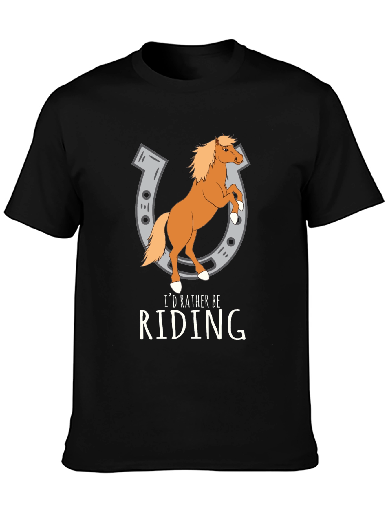 Riding Horse T-Shirt - Novelty Graphic Tee