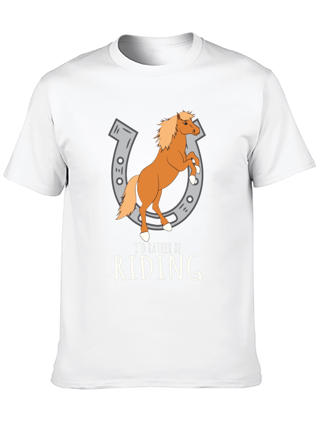 Riding Horse T-Shirt - Novelty Graphic Tee