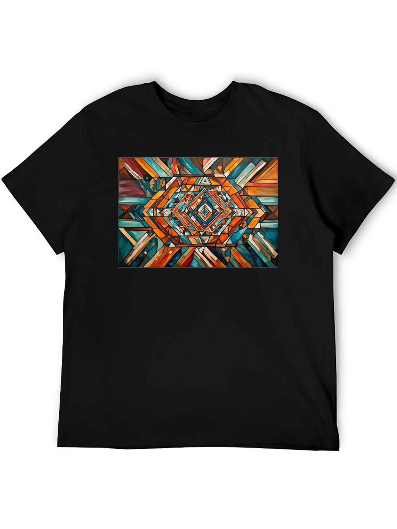 Geometric Pattern Tee - Abstract Design