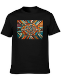 Geometric Pattern Tee - Abstract Design