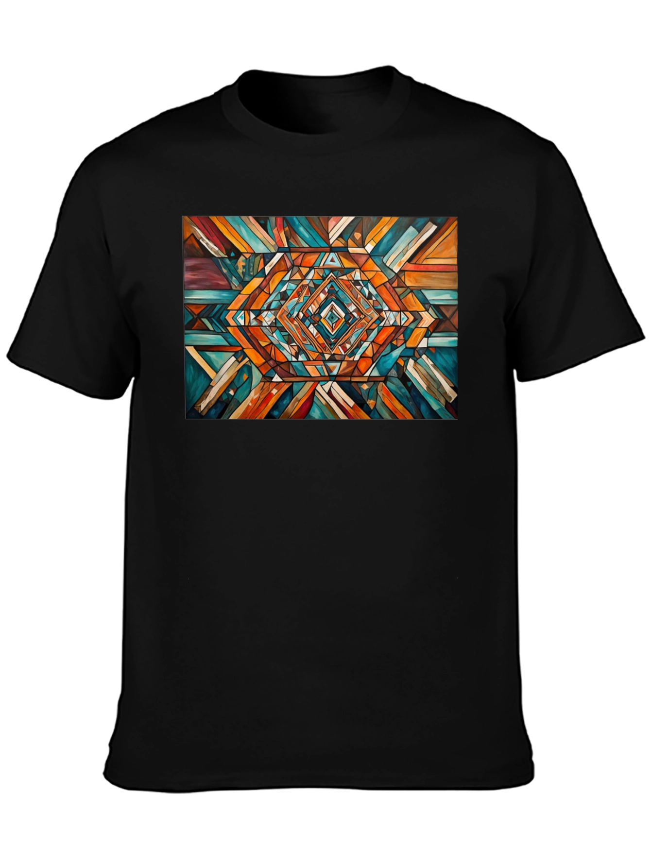 Geometric Pattern Tee - Abstract Design