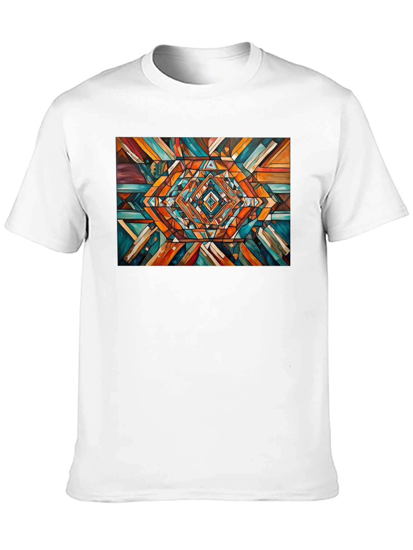 Geometric Pattern Tee - Abstract Design