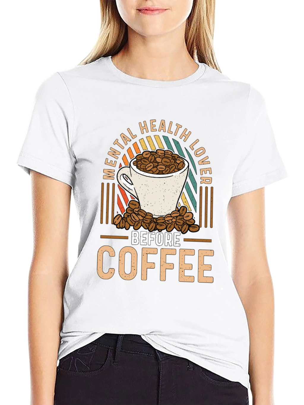 Mental Health Lover Before Coffee Graphic Tee