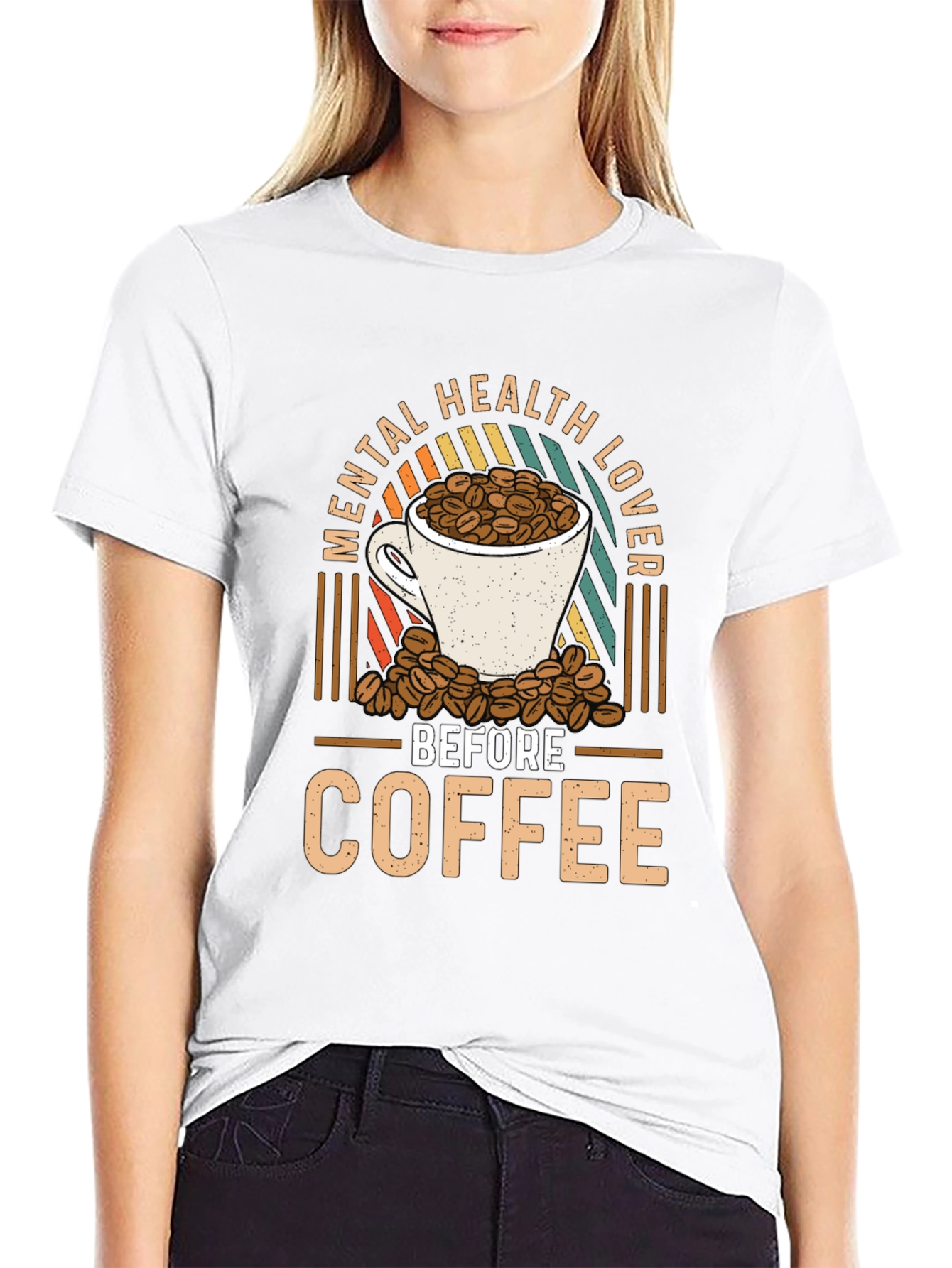 Mental Health Lover Before Coffee Graphic Tee