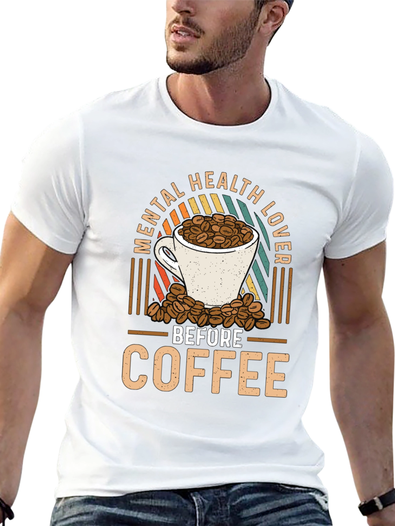 Mental Health Lover Before Coffee Graphic Tee