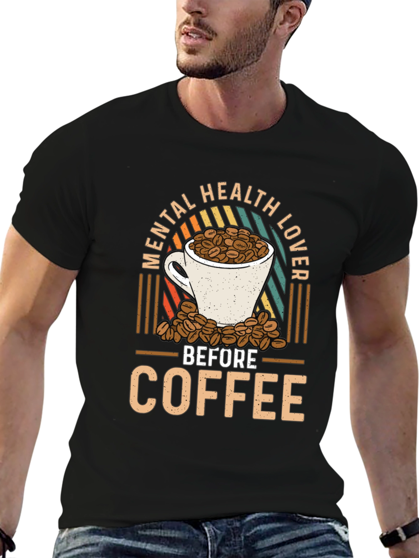 Mental Health Lover Before Coffee Graphic Tee