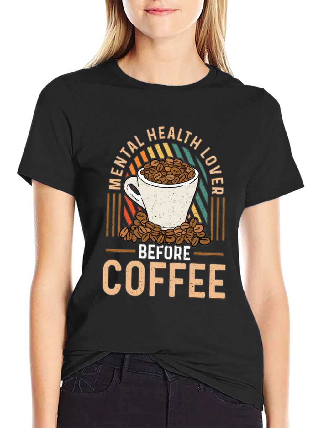 Mental Health Lover Before Coffee Graphic Tee
