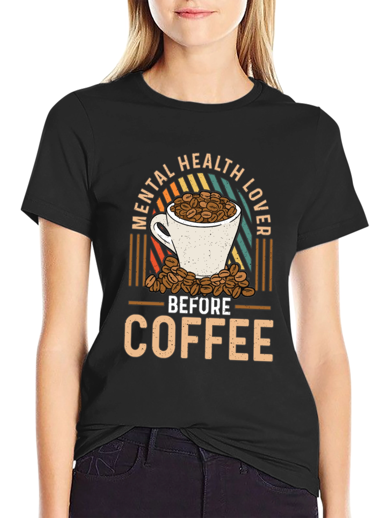 Mental Health Lover Before Coffee Graphic Tee