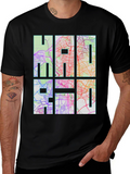 HAI Graphic Map Print Black T-Shirt