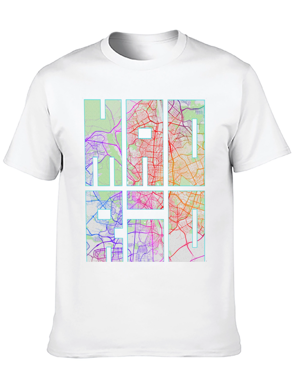 HAI Graphic Map Print Black T-Shirt