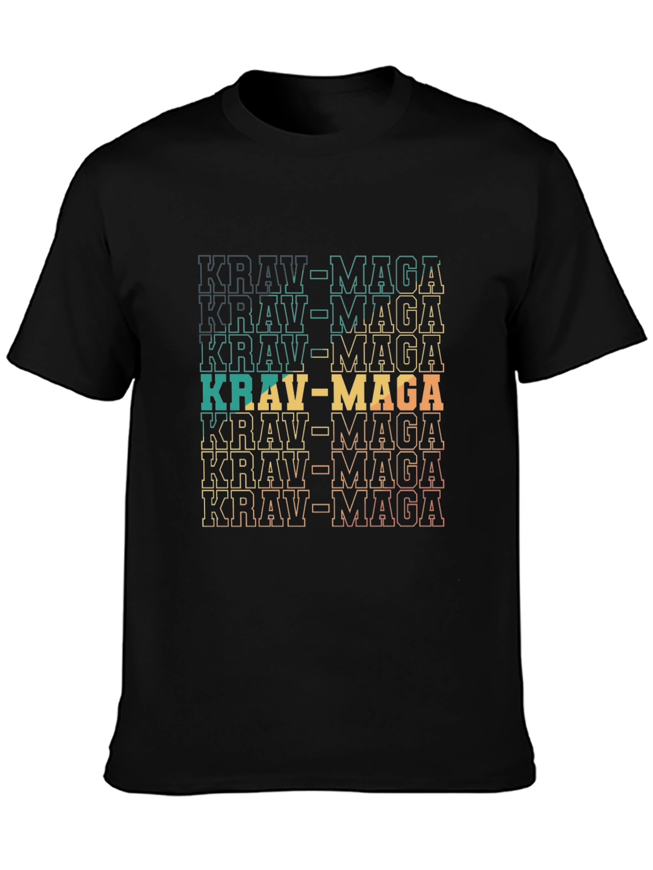Krav Maga Graphic Tee - Retro Martial Arts Style